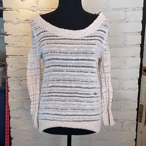 4/$20 100% Ann Taylor Loft Cotton Crochet Sweater